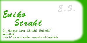 eniko strahl business card